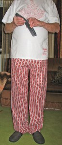 Red and White Stars Cotton Pajama Bottoms