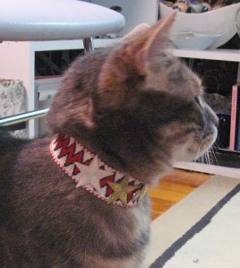 Kitty's Bowie Chevron Choker with Stars and Studs