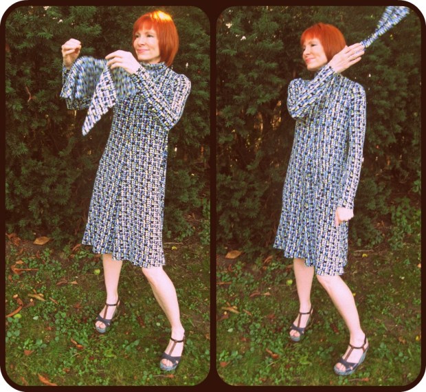 DVF blue knit dress scarf tie (2)